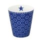 Krasilnikoff happy mug circle dot dark blue hm388