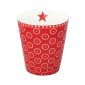 Krasilnikoff Happy mug circle dot red hm390